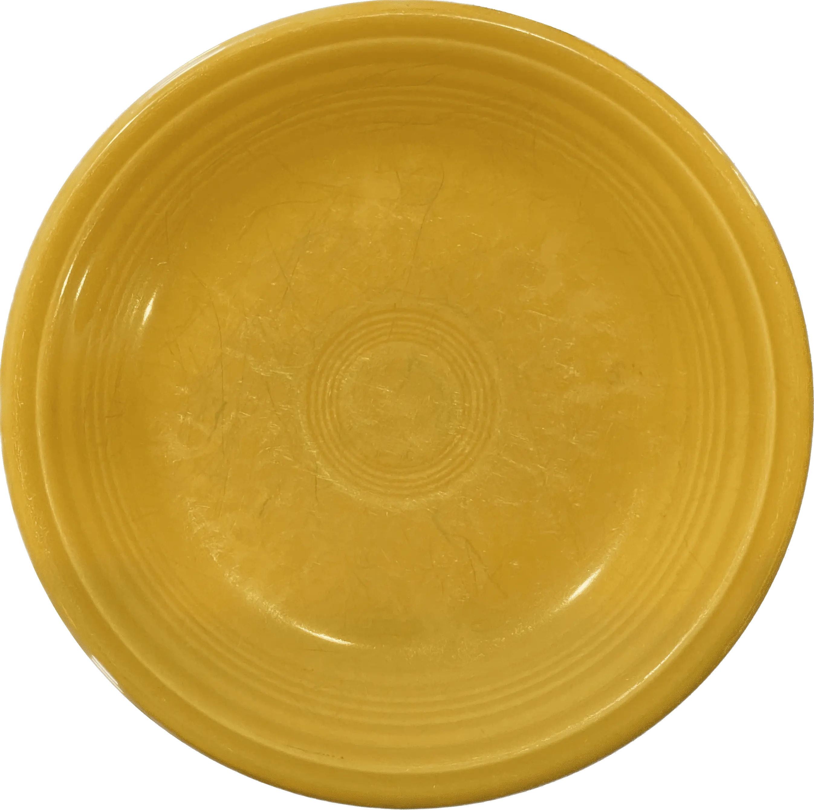 Top view of a plate.